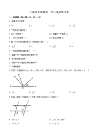 七年级下学期第一次月考数学试卷 (7)