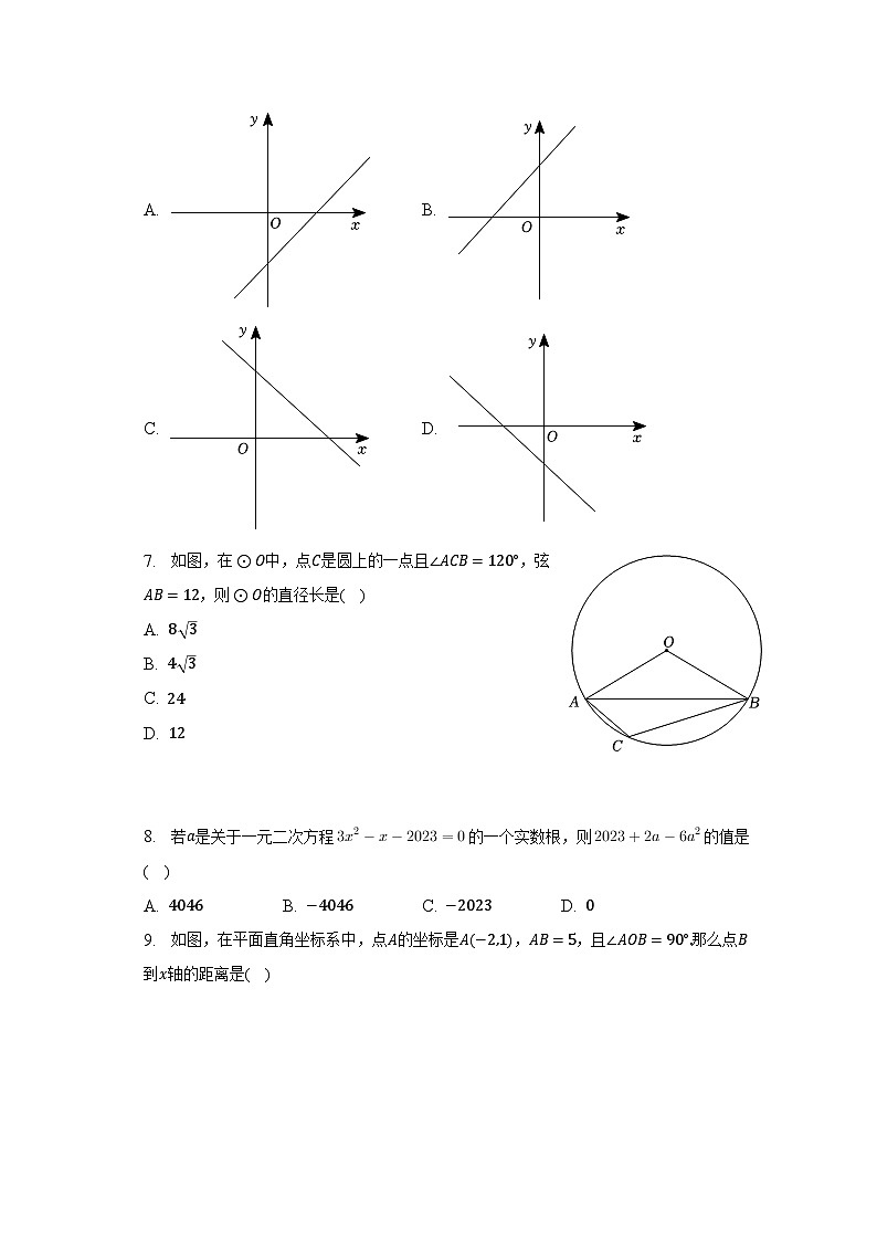 2023年广东省广州市南沙区中考数学一模试卷（含解析）第2页