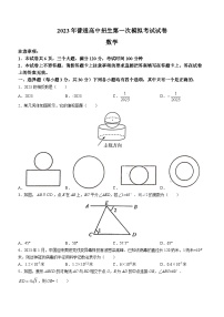 2023年河南省商丘市夏邑县中考一模数学试题（含答案）