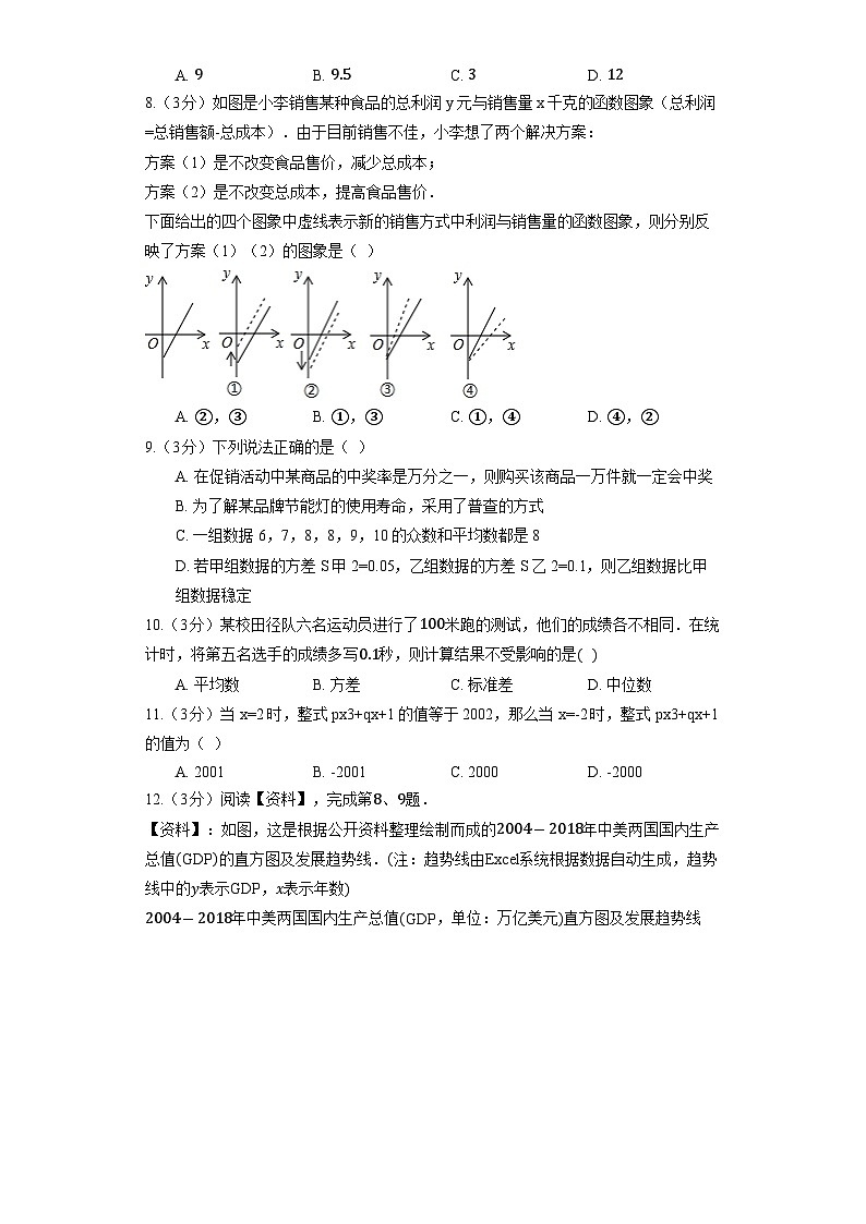 人教版数学八年级下册期末素质检测模拟试题（学校自测）第2页