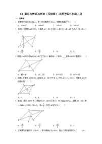 北师大版九年级上册1 菱形的性质与判定达标测试