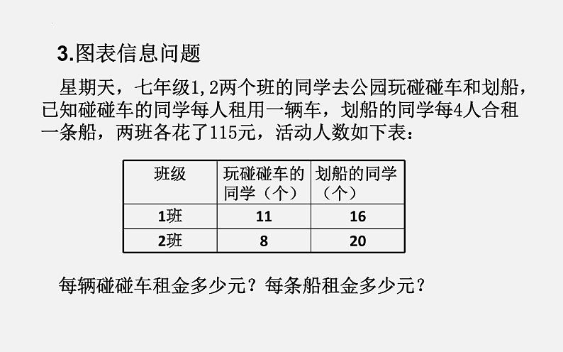 8.3实际问题与二元一次方程组——图表信息问题课件第3页