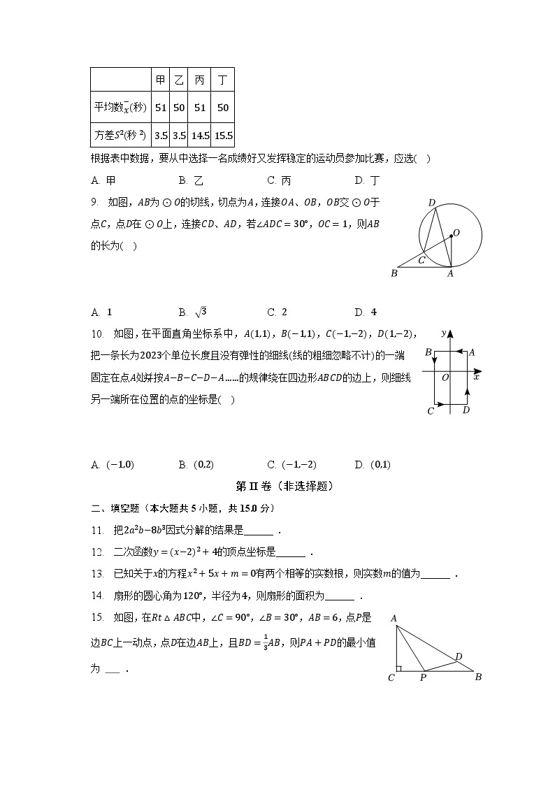 2023年广东省东莞外国语学校中考数学二模试卷（含解析）02