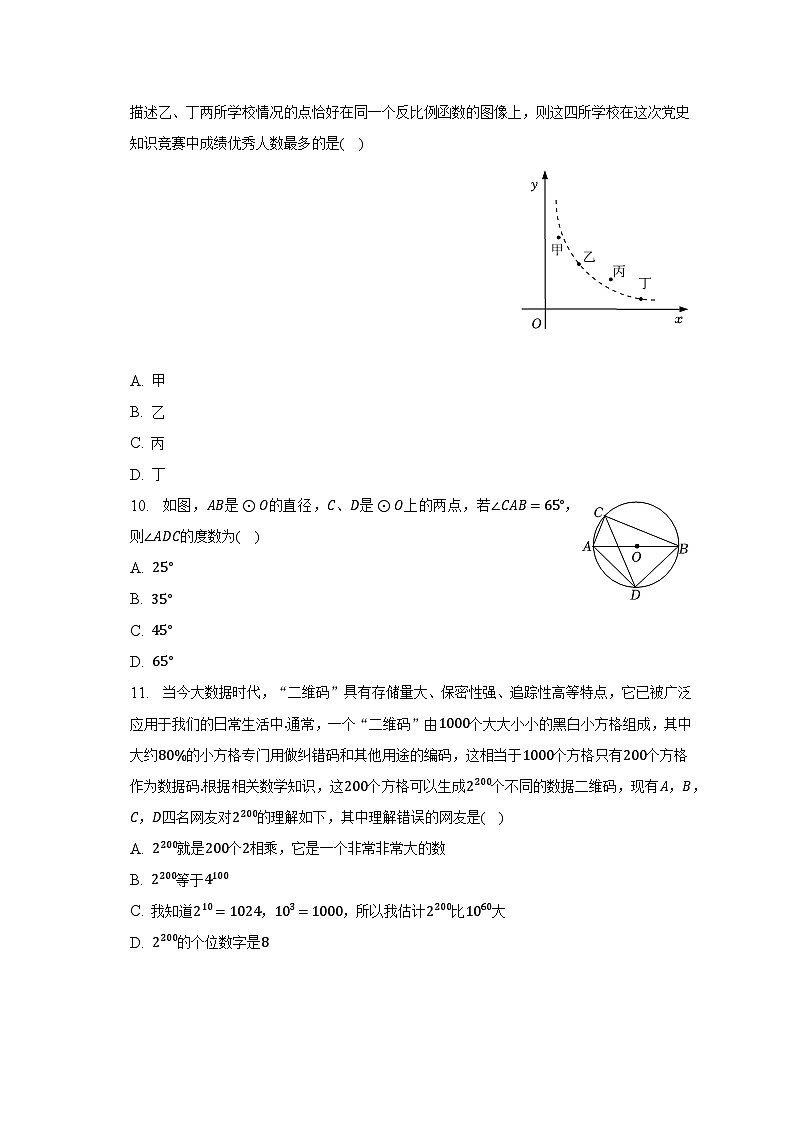 2023年山东省临沂市临沭县中考数学一模试卷（含解析）03