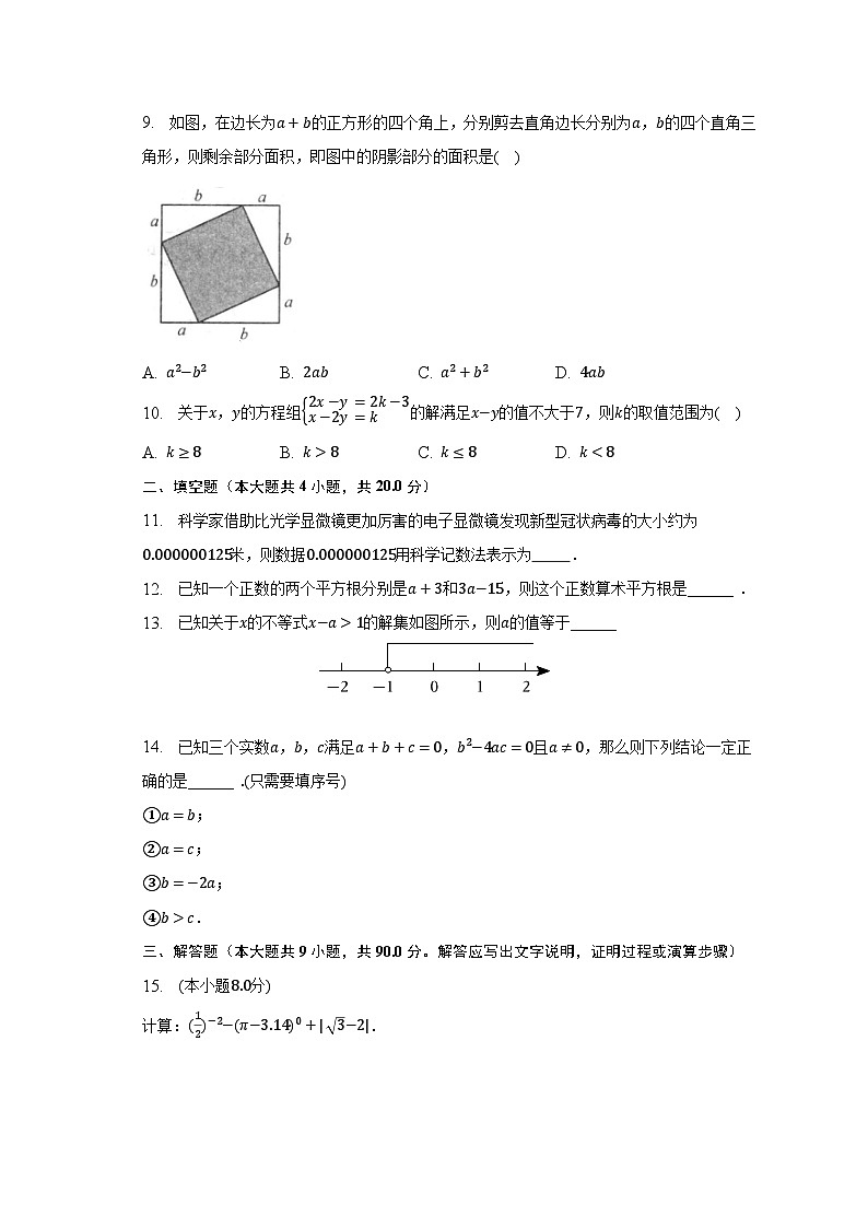2022-2023学年安徽省合肥四十二中七年级（下）期中数学试卷（含解析）02