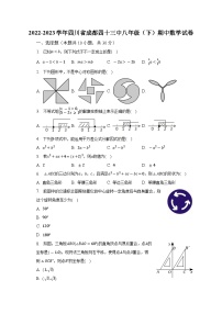 2022-2023学年四川省成都四十三中八年级（下）期中数学试卷(含解析）