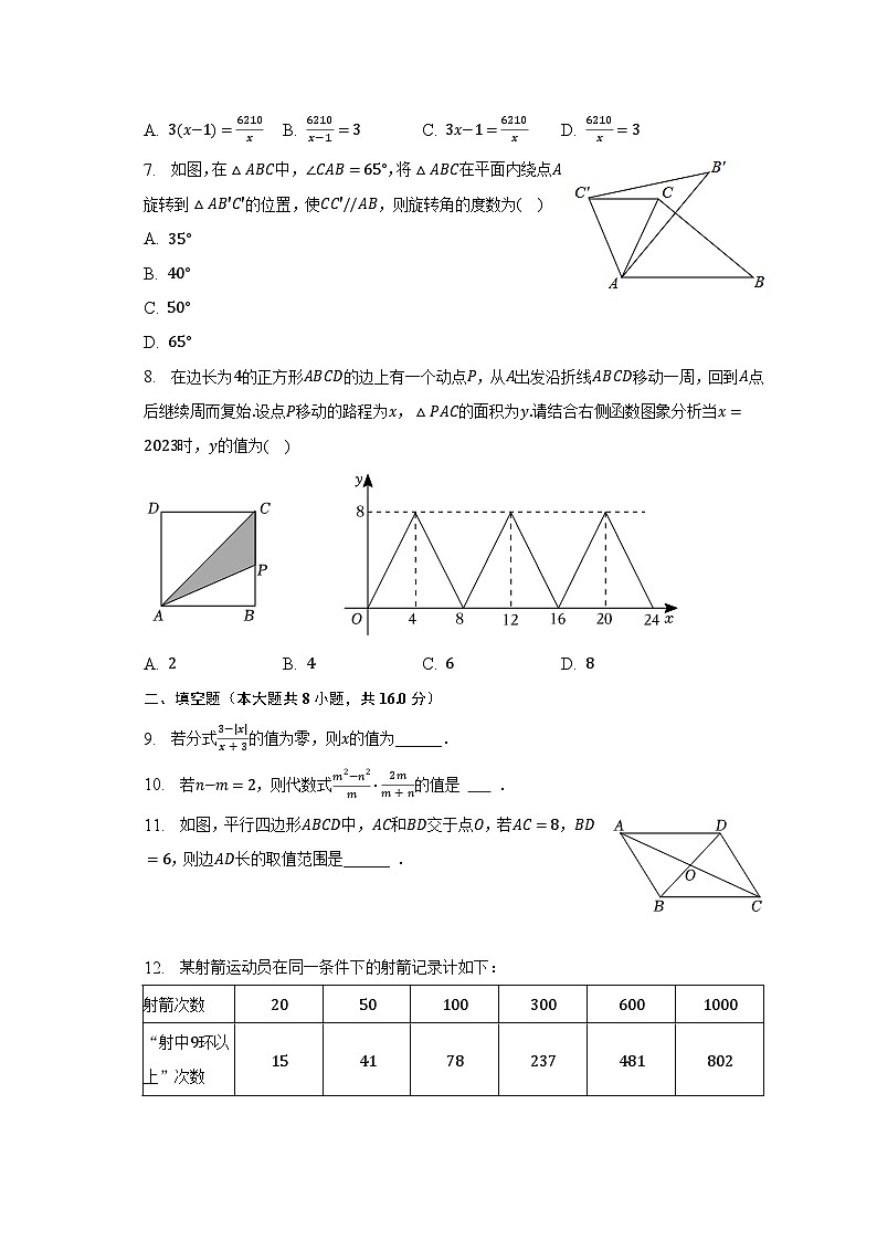 2022-2023学年江苏省常州市天宁区北郊中学八年级（下）期中数学试卷（含解析）02