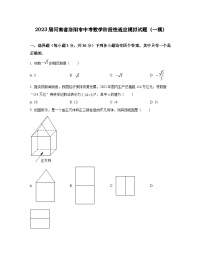 2023届河南省洛阳市中考数学阶段性适应模拟试题（一模）含解析