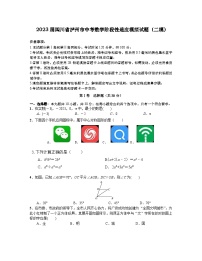 2023届四川省泸州市中考数学阶段性适应模拟试题（二模）含解析