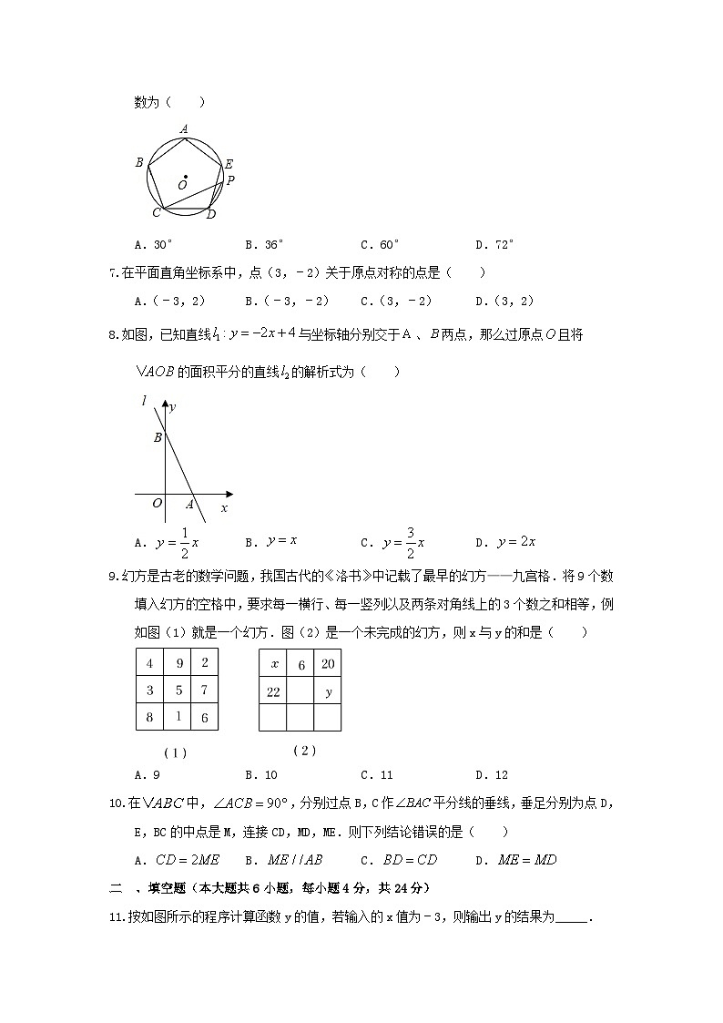 2023年浙江省杭州市萧山区河庄初级中学中考数学一模试卷(含答案)第2页