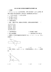 北师大版八年级数学下册期中复习A卷   无答案