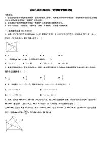 2022-2023学年天津市宝坻区第二中学九年级数学上册期末复习检测模拟试题含解析