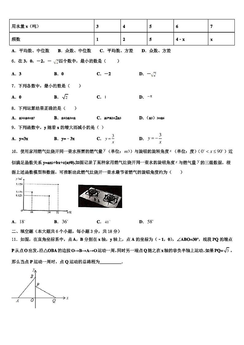 陕西省西安市长安区达标名校2022年中考考前最后一卷数学试卷含解析02