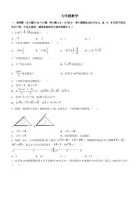 天津市红桥区2022-2023学年七年级上学期期末练习数学试题(含答案)