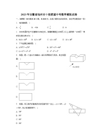 2023年安徽省池州市十校联盟中考数学模拟试卷（含解析）