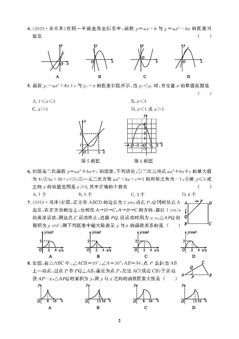 （2023秋）（初中）沪科版数学（九上）-专项训练（共3套8页）第2页
