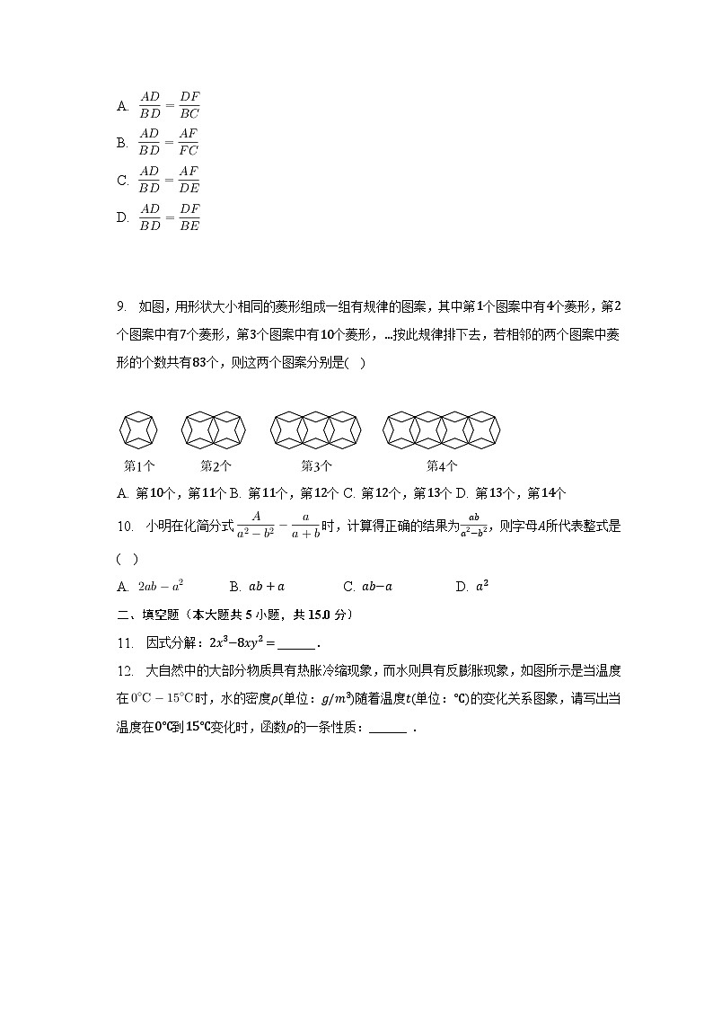 2023年山西省吕梁市中考数学一模试卷（含解析）03