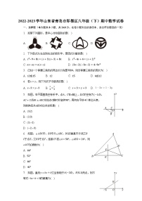 2022-2023学年山东省青岛市即墨区八年级（下）期中数学试卷（含解析）