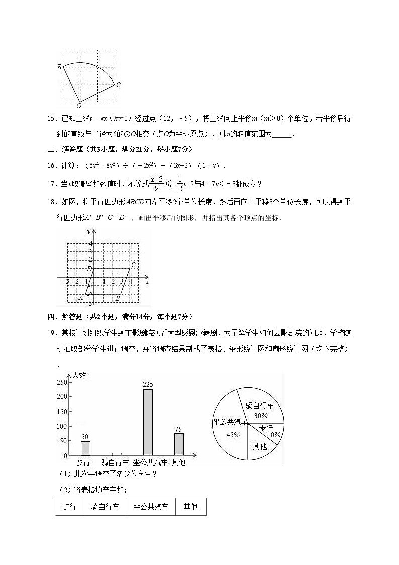 2022年广东省茂名市电白县中考数学一模试卷03