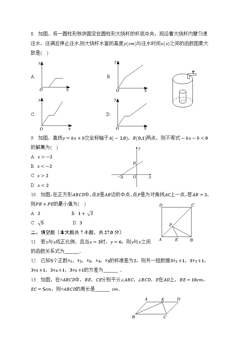 +广东省中山市2022-2023学年八年级下学期期末+数学+复习试卷02