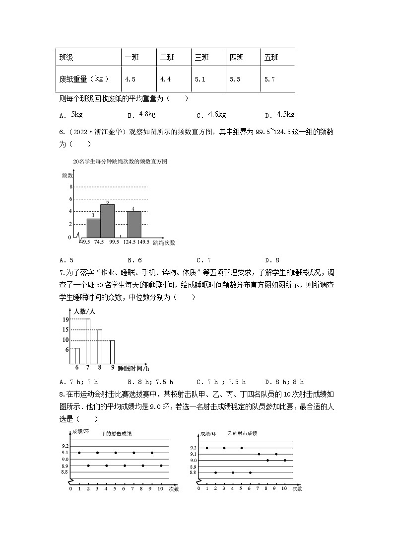 2023年中考数学专项复习测试卷——统计与概率第2页