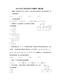 2023年辽宁省丹东市中考数学一模试卷（含解析）