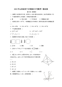 2023年山东省济宁市邹城市中考数学一模试卷（含解析）