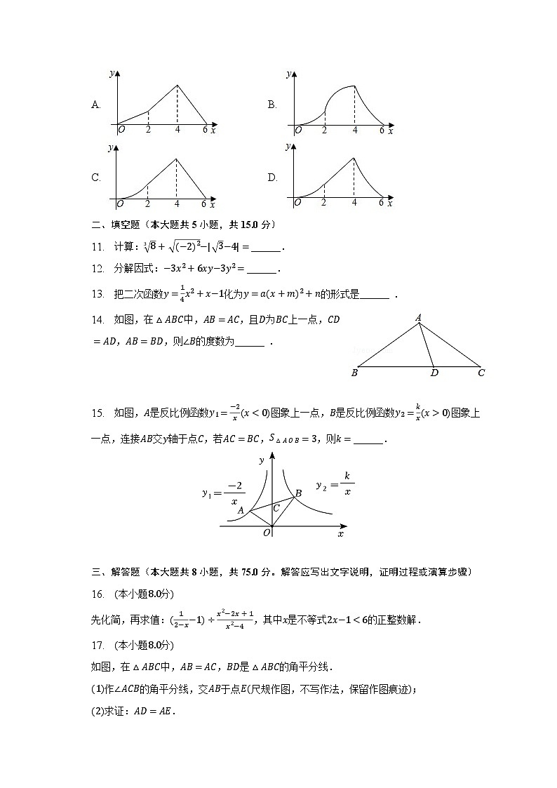 2023年广东省惠州市综合高级中学中考数学一模试卷（含解析）第3页