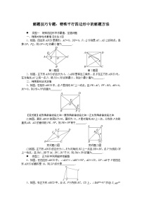 中考训练解题技巧专题：特殊平行四边形中的解题方法专项训练与解析