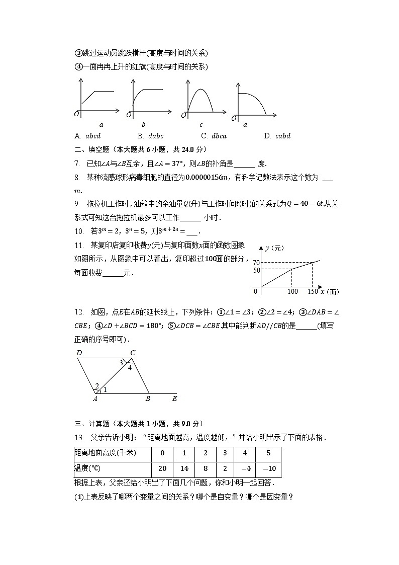 江西省九江市修水县2022-2023学年七年级下学期期中数学试卷+02