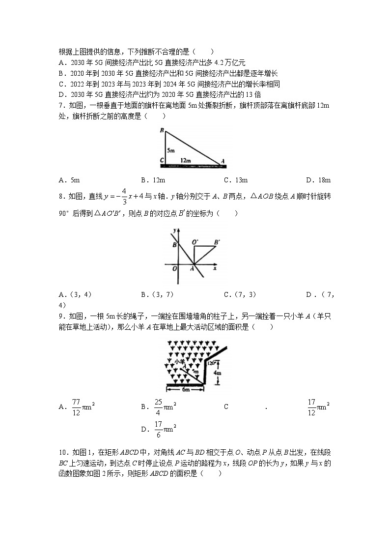 2023年甘肃省酒泉市中考三模数学试题02