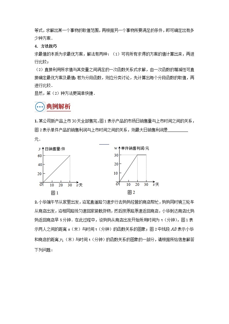 中考数学二轮复习重难点复习题型08 函数的实际应用（复习讲义）（原卷版）第2页