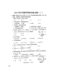 2023年广东省阳江市阳春市中考二模数学试题