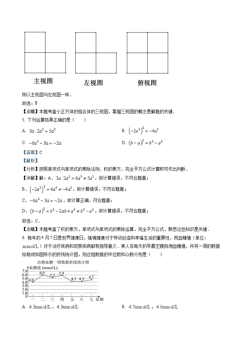 2023年广东省深圳市高级中学10校联考中考模拟数学试卷03