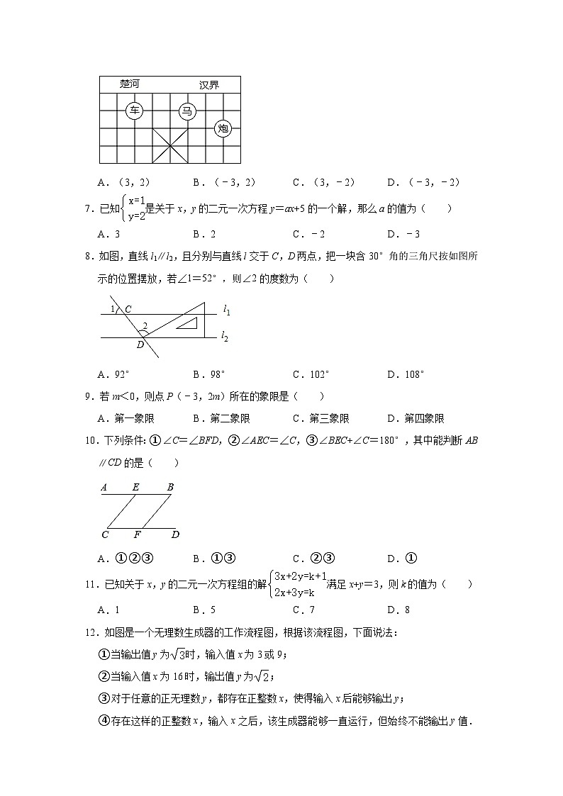 2022-2023学年广西南宁市银海区三雅学校七年级（下）期中数学试卷(含解析)02