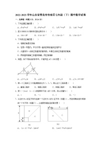 2022-2023学年山东省青岛市市南区七年级（下）期中数学试卷(含解析)