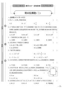 （2023秋）（初中）七年级上册-青岛版数学-期末检测题（三）