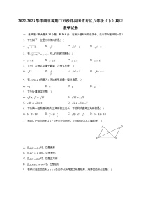 2022-2023学年湖北省荆门市沙洋县国道片区八年级（下）期中数学试卷（含解析）