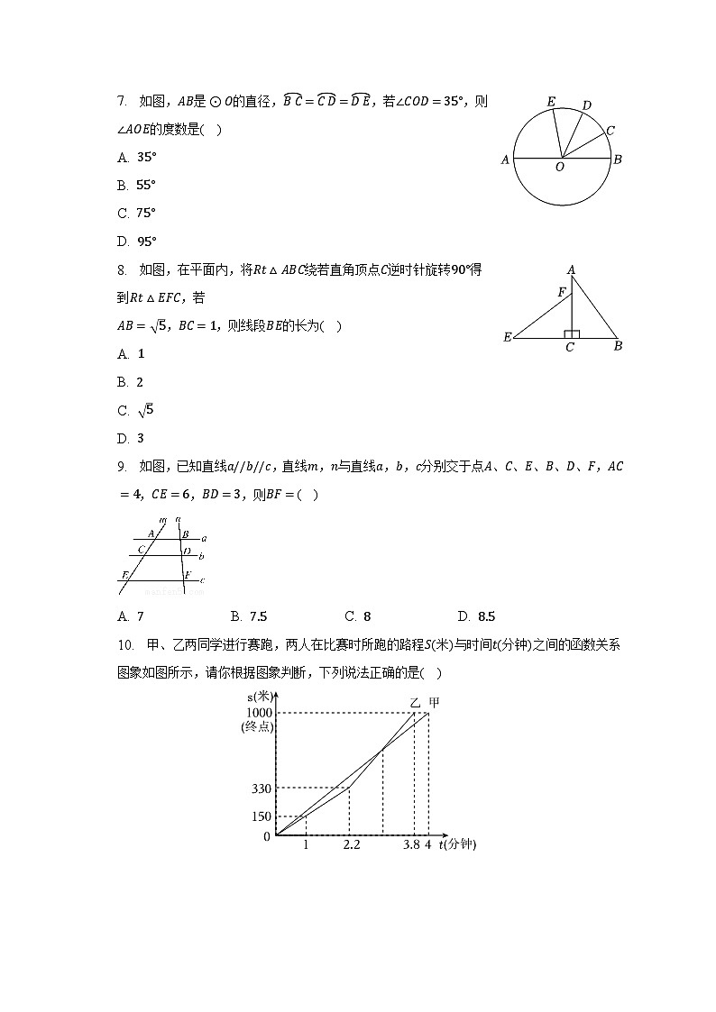 2023年黑龙江省哈尔滨市道外区中考数学二模试卷（含解析）第2页