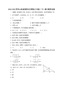 2022-2023学年山东省菏泽市巨野县八年级（下）期中数学试卷（含解析）