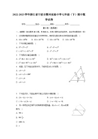 2022-2023学年浙江省宁波市鄞州实验中学七年级（下）期中数学试卷（含解析）