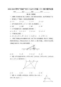 2022-2023学年广东省广州六十五中八年级（下）期中数学试卷（含解析）