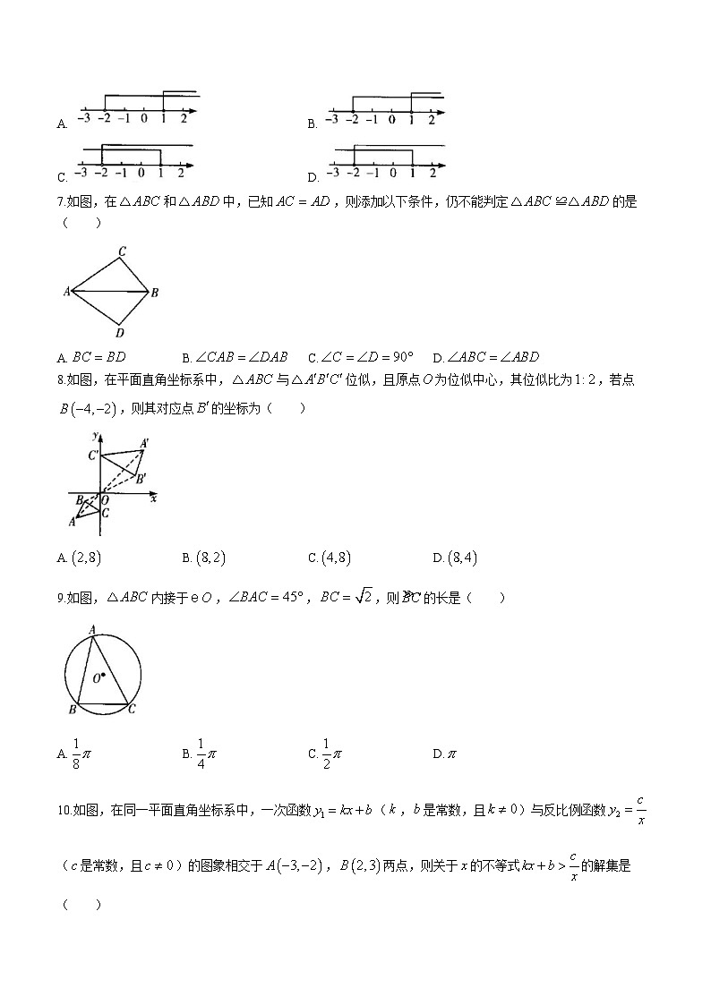 2023年广东省肇庆市怀集县中考二模数学试题（含答案）第2页