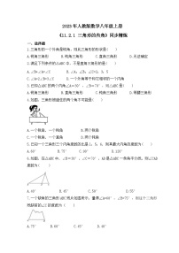 初中11.2.1 三角形的内角习题