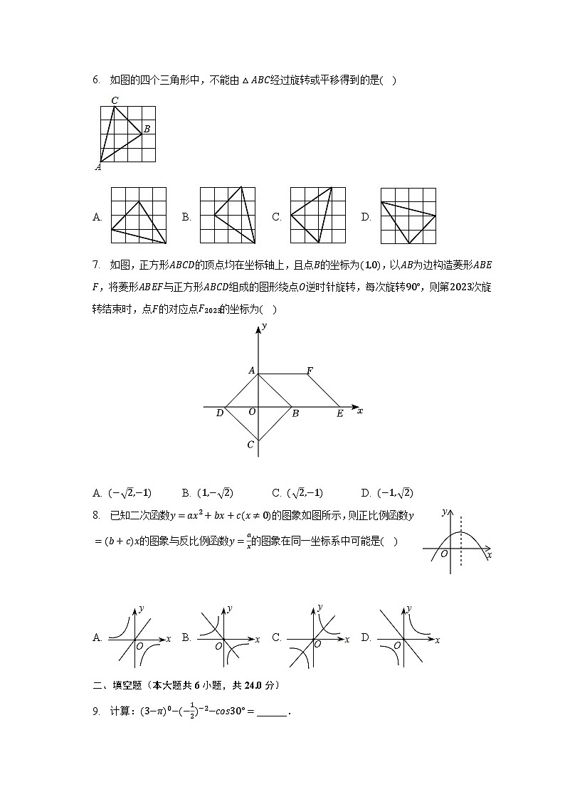 2023年山东省青岛市局属四区中考一模数学试题（含解析）第2页