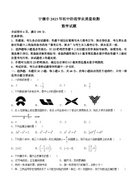 2023年福建省宁德市中考模拟数学试题（含答案）