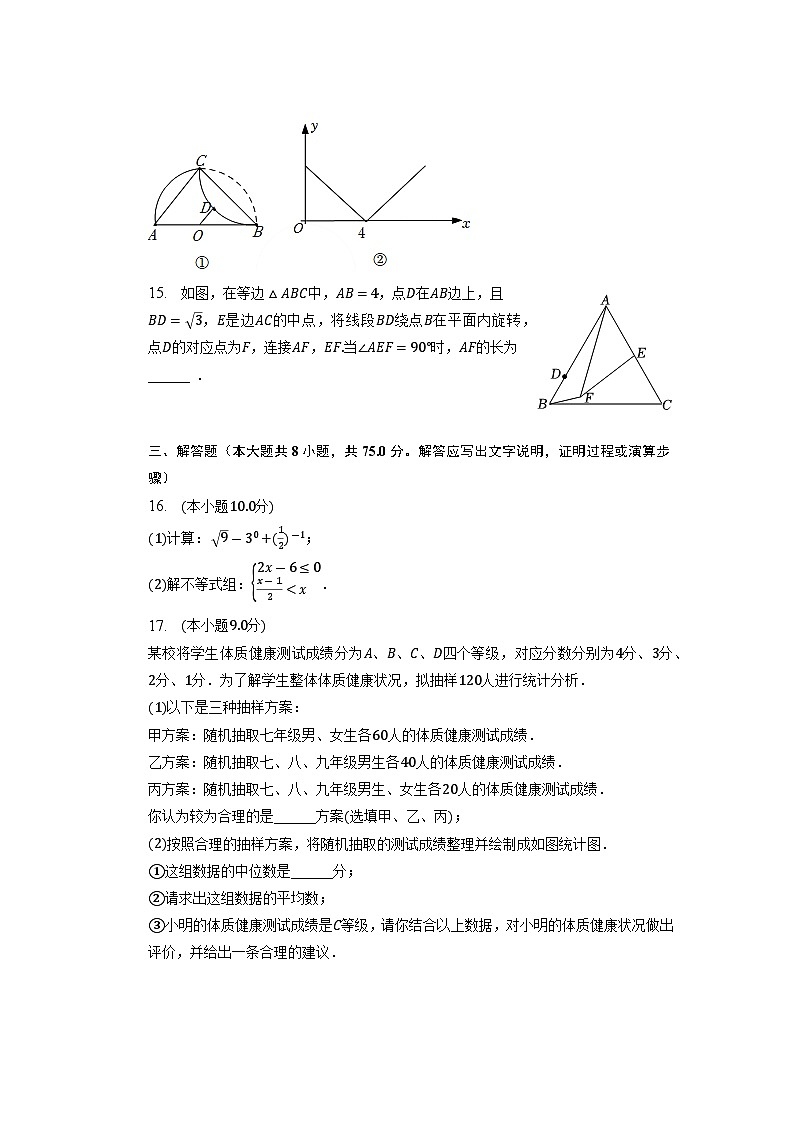 2023年河南省周口市西华县中考数学二模试卷+第3页