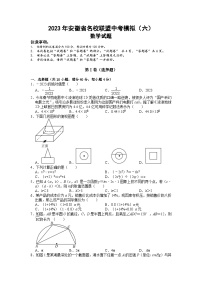 2023年安徽省名校联盟中考模拟数学试卷（六）