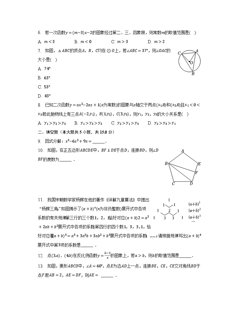 2023年陕西省榆林市神木市店塔初级中学中考数学模拟试卷（含解析）02