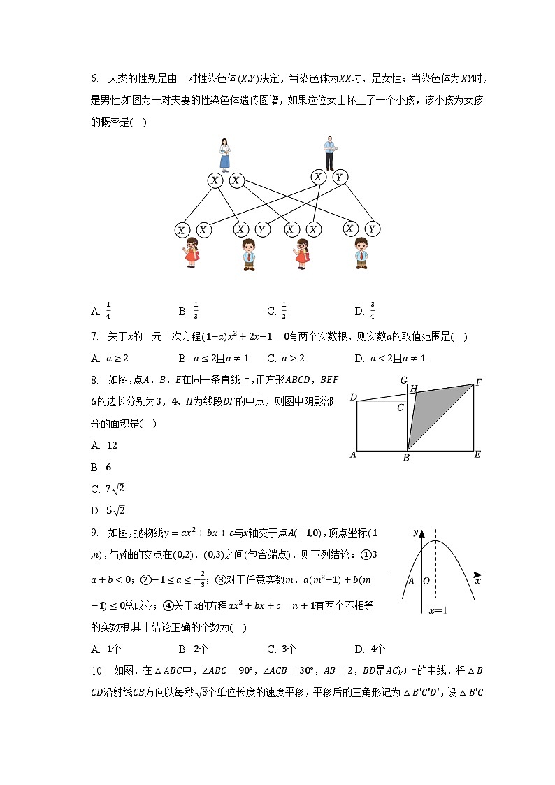 2023年辽宁省丹东市凤城市中考数学一模试卷（含解析）02